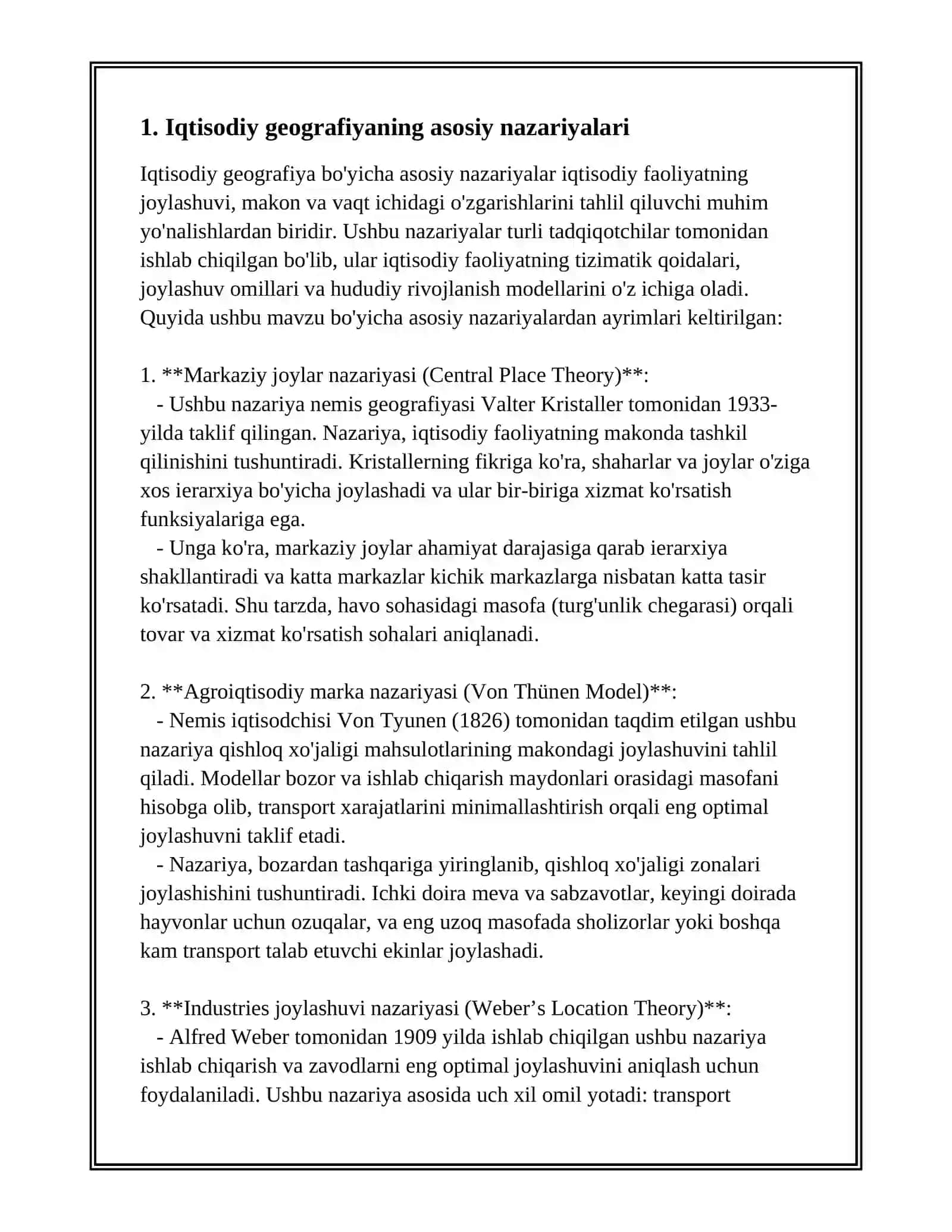 IQTISODIY VA IJTIMOIY GEOGRAFIYANING ZAMONAVIY TUZILISHI 3