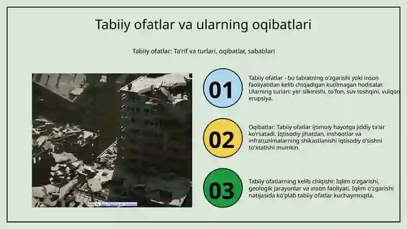 Tabiiy ofatlar 3