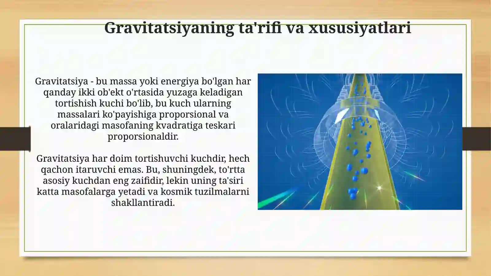 Gravitatsion kuchlarning tabiati 3
