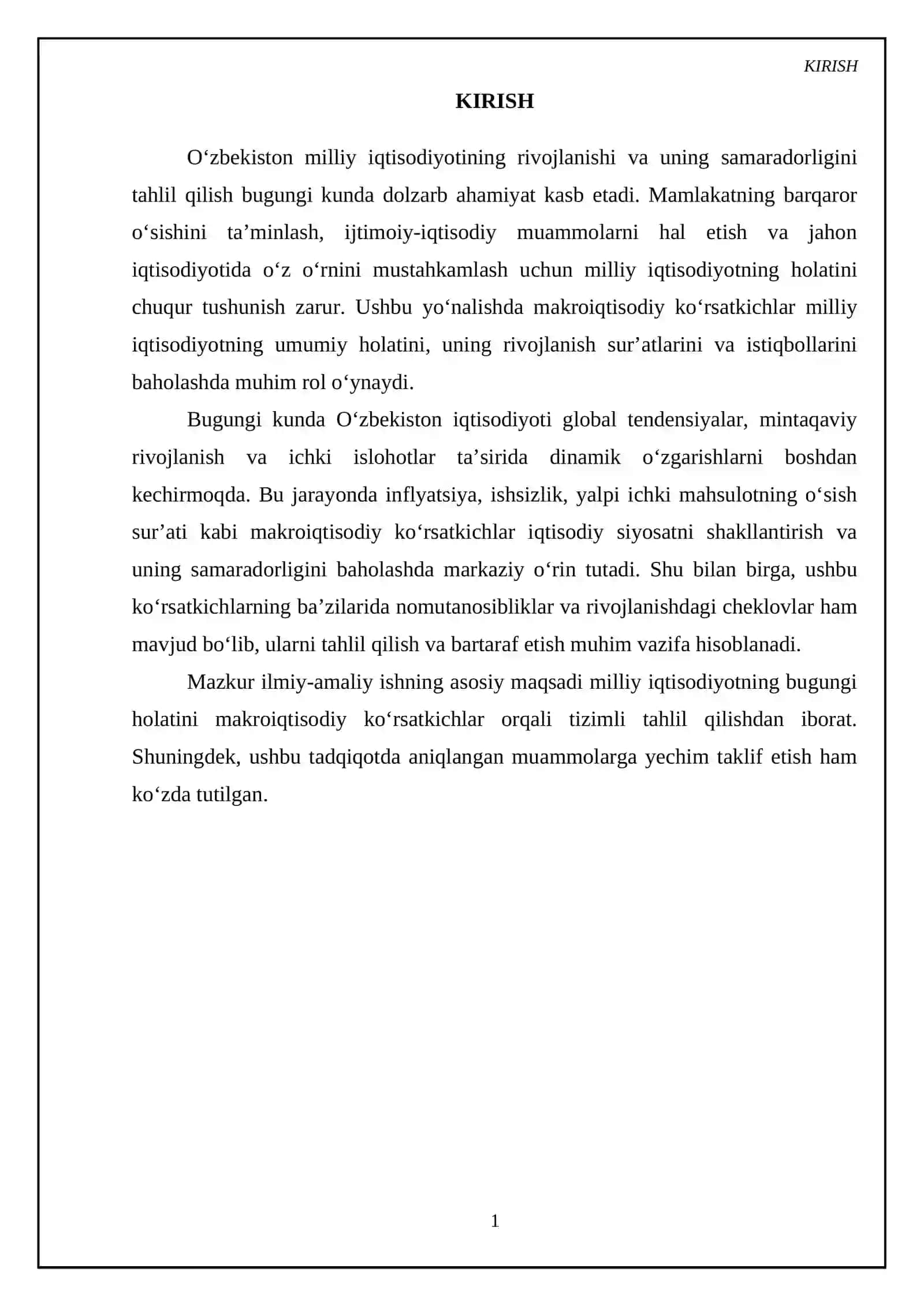 "Milliy iqtisodiyot va uning makroiqtisodiy ko‘rsatkichlari" 3