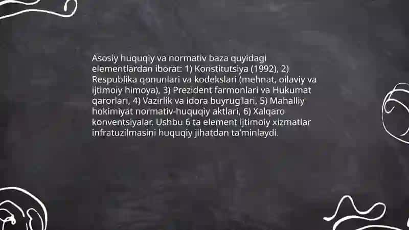 Oʻzbekistonda ijtimoiy ishning infrastrukturasi 3
