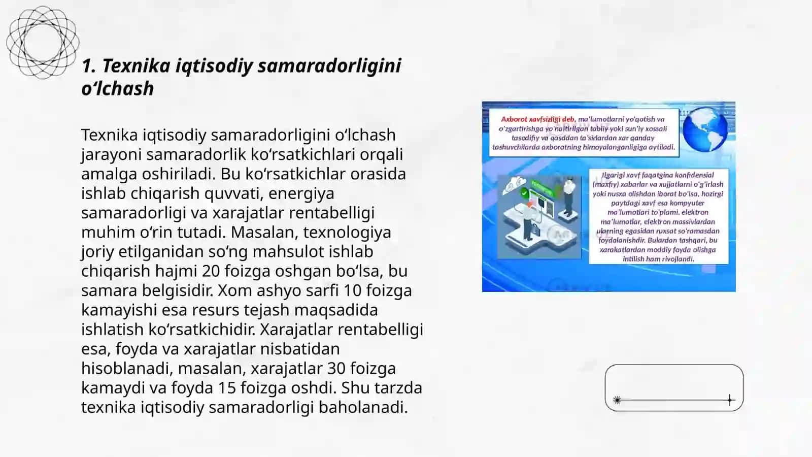 Texnika iqtisodiy- koʻrsatkichlarini aniqlash 3