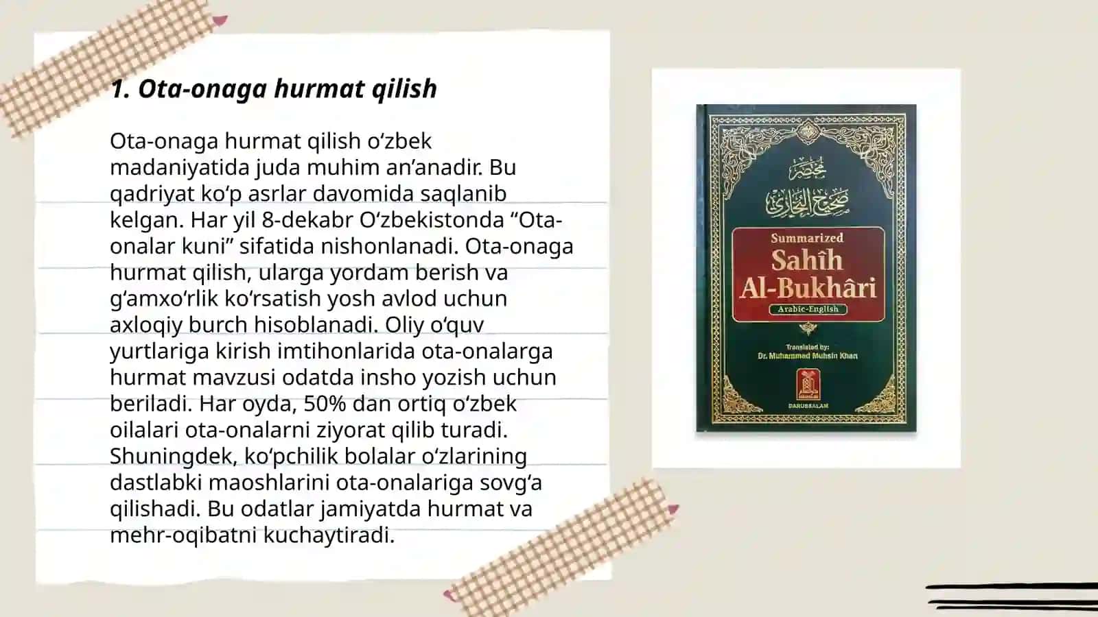 Imom al-Buxoriyning "Al-adab al-mufrad" asari 3