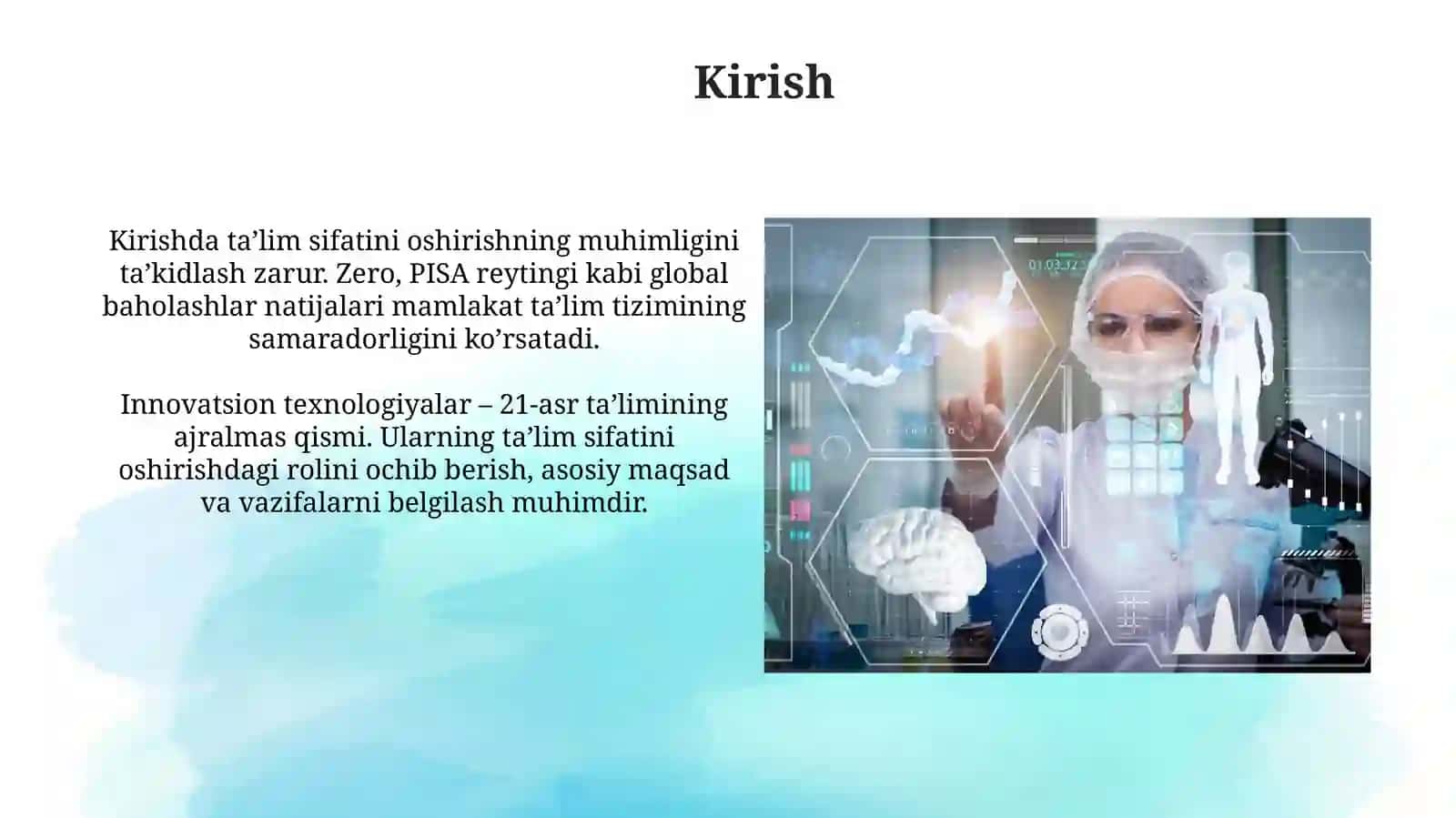 Innovatsion texnologiyalar taʼlim sifatini oshirish manbai sifatida 3