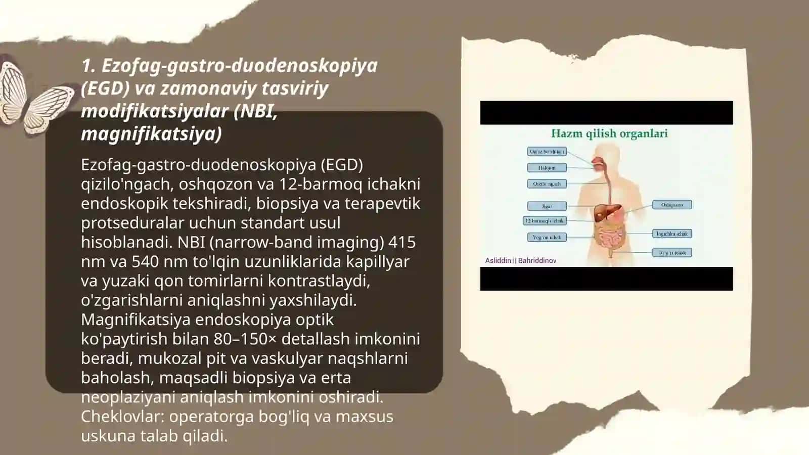 Ovqat hazm qilish trakti kasalliklarda zamonaviy asbobi tekshirish usullarini örganish 3