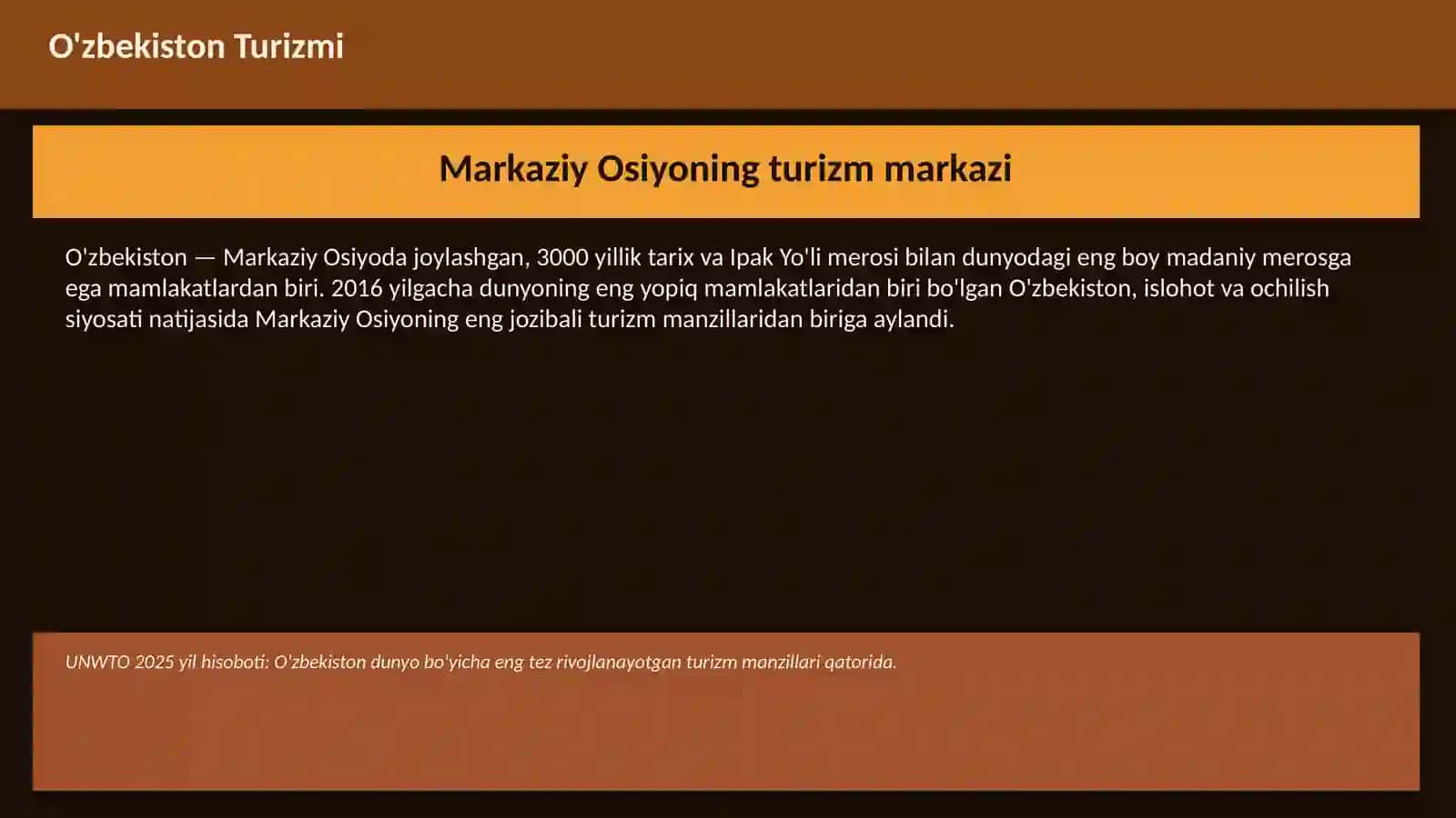 O'zbekistonda Turizm va Sayohat 3