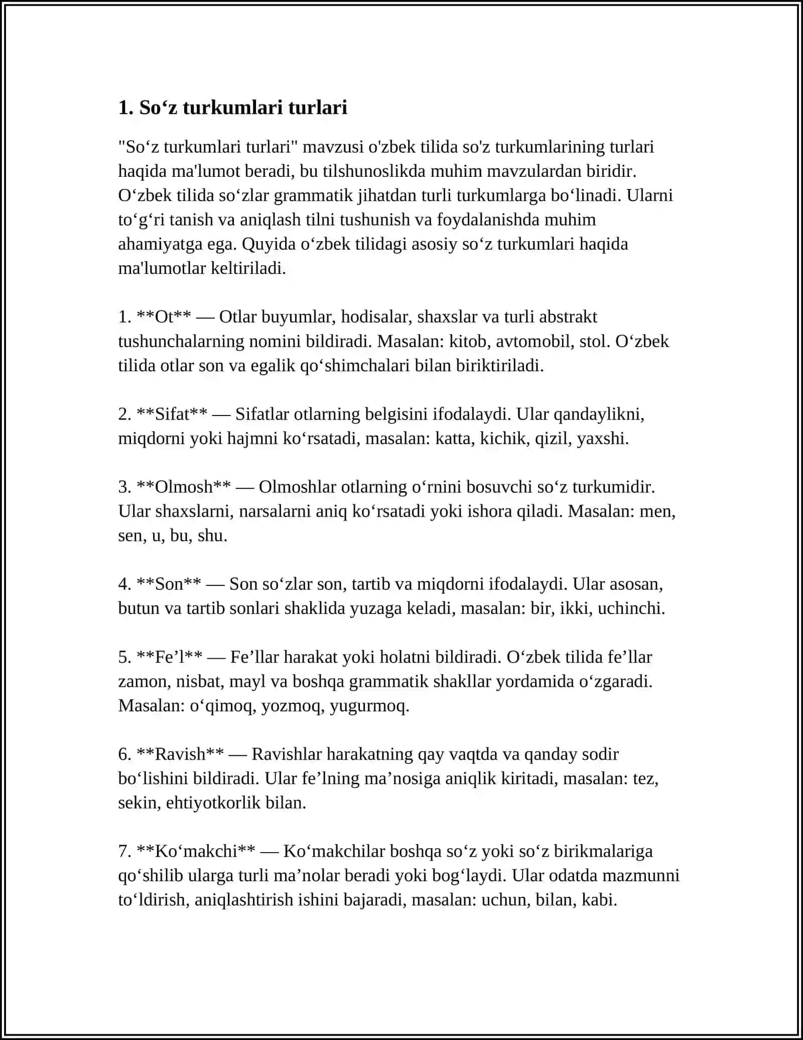 SOʻZ TURKUMLARINI OʻRGANISHDA HOSIL QILINADIGAN ORFOGRAFIK BILIMLAR 3