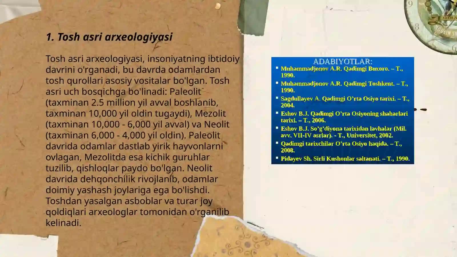 Tosh asri arxeologiyasi 3