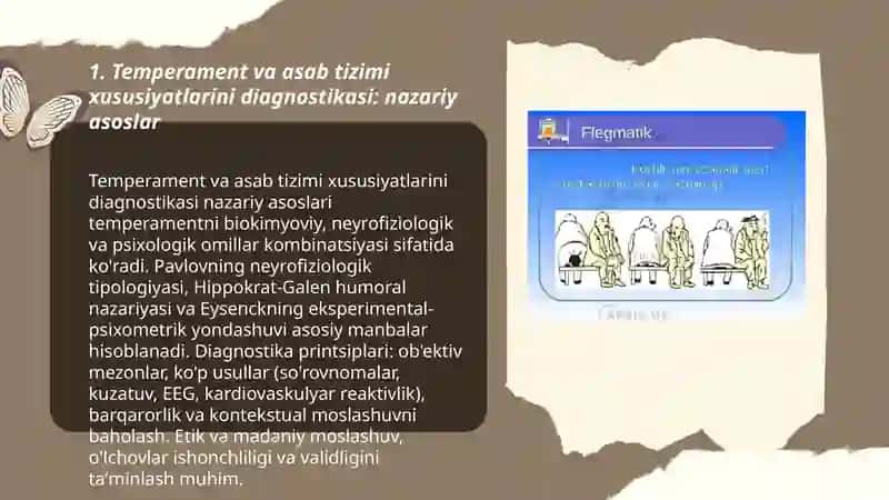 Temperament va asab tizimi xususiyatlarni diagnostikasi 3