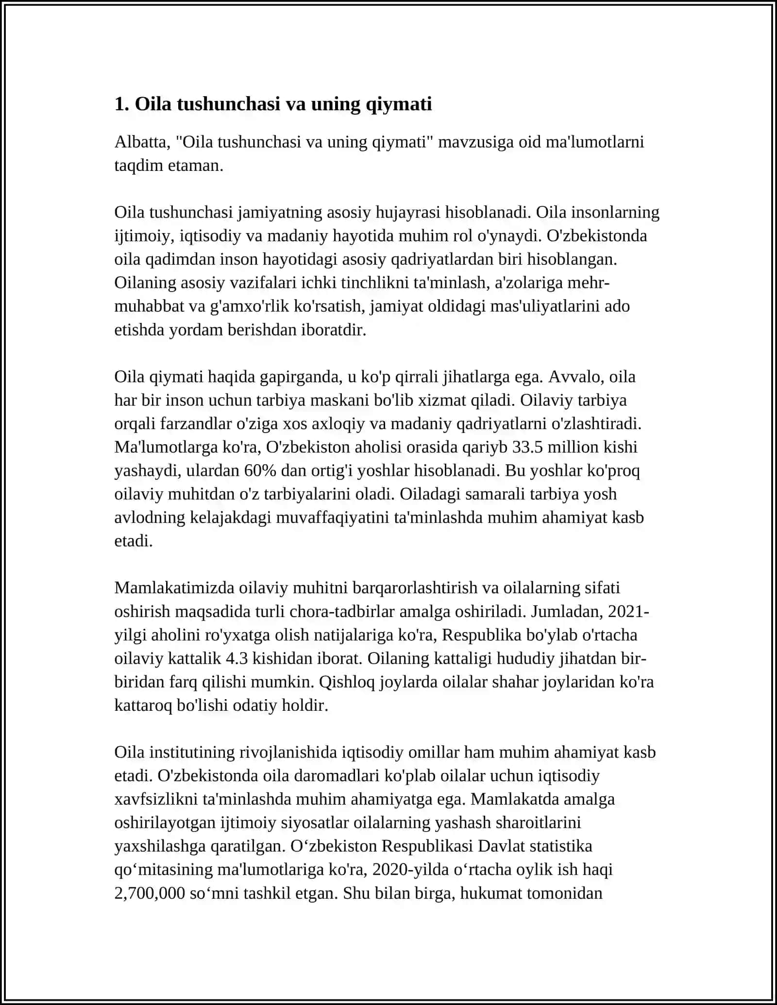 SHAYX MUHAMMAD SODIQ YUSUFNING "BAXTIYOR OILA" ASARIDA ISLOM QADRIYOTLARINING TALQINI 3