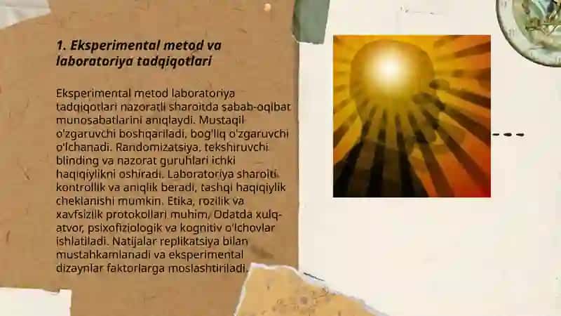 Hozirgi zamon psixologiyasining tadqiqot metodlari 3