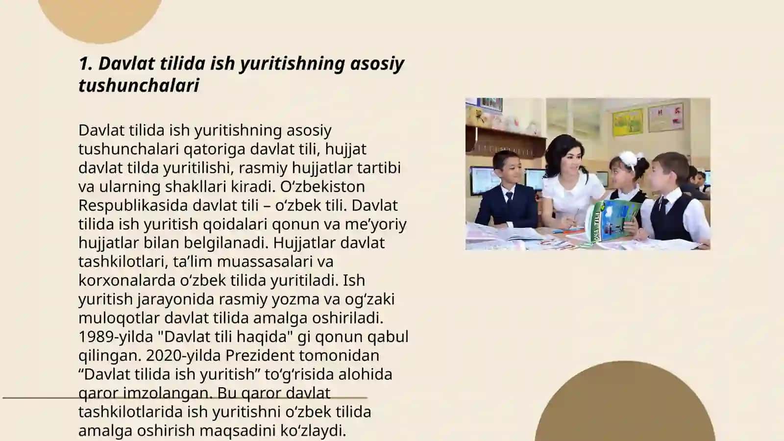 "Davlat tilida ish yuritish" fanining maqsad va vazifalari 3
