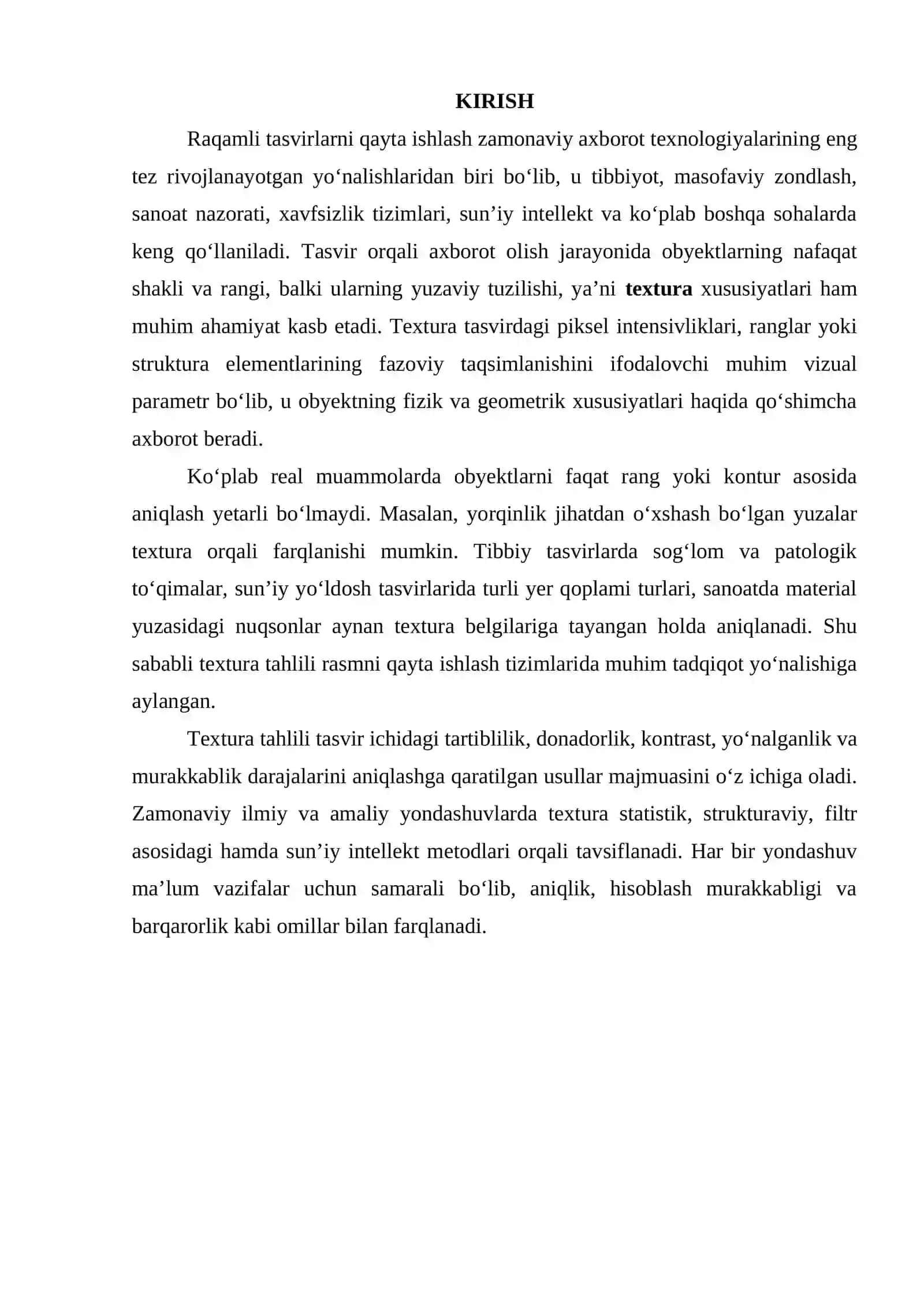 Rasmni qayta ishlashda textura tahlili: usullar va qo‘llanma 3