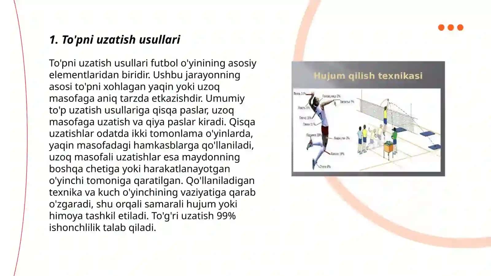 Voleybolda to'pni uzatish va qabul qilish texnikasi 3