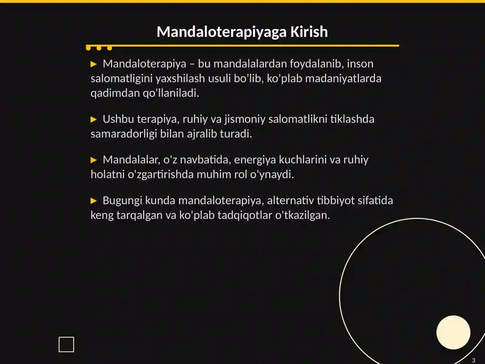 Mandaloterapiya: mandaladan foydalangan holda davolash 3