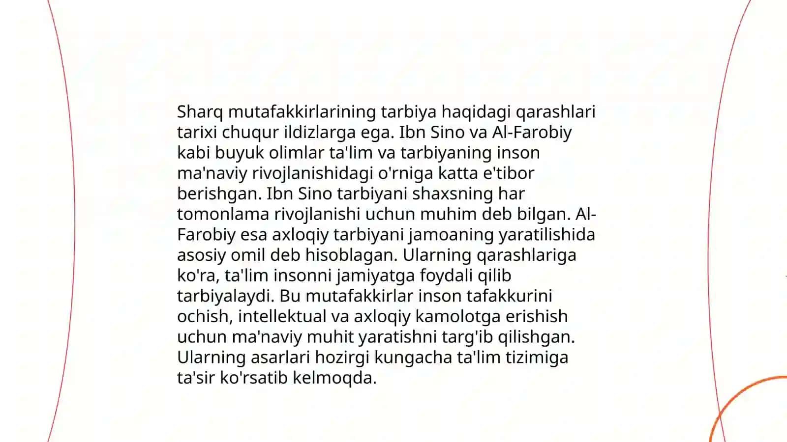 Sharq va gʻarb mutafakkirlari farzand tarbiyasi haqidagi taʼlimotlar 3