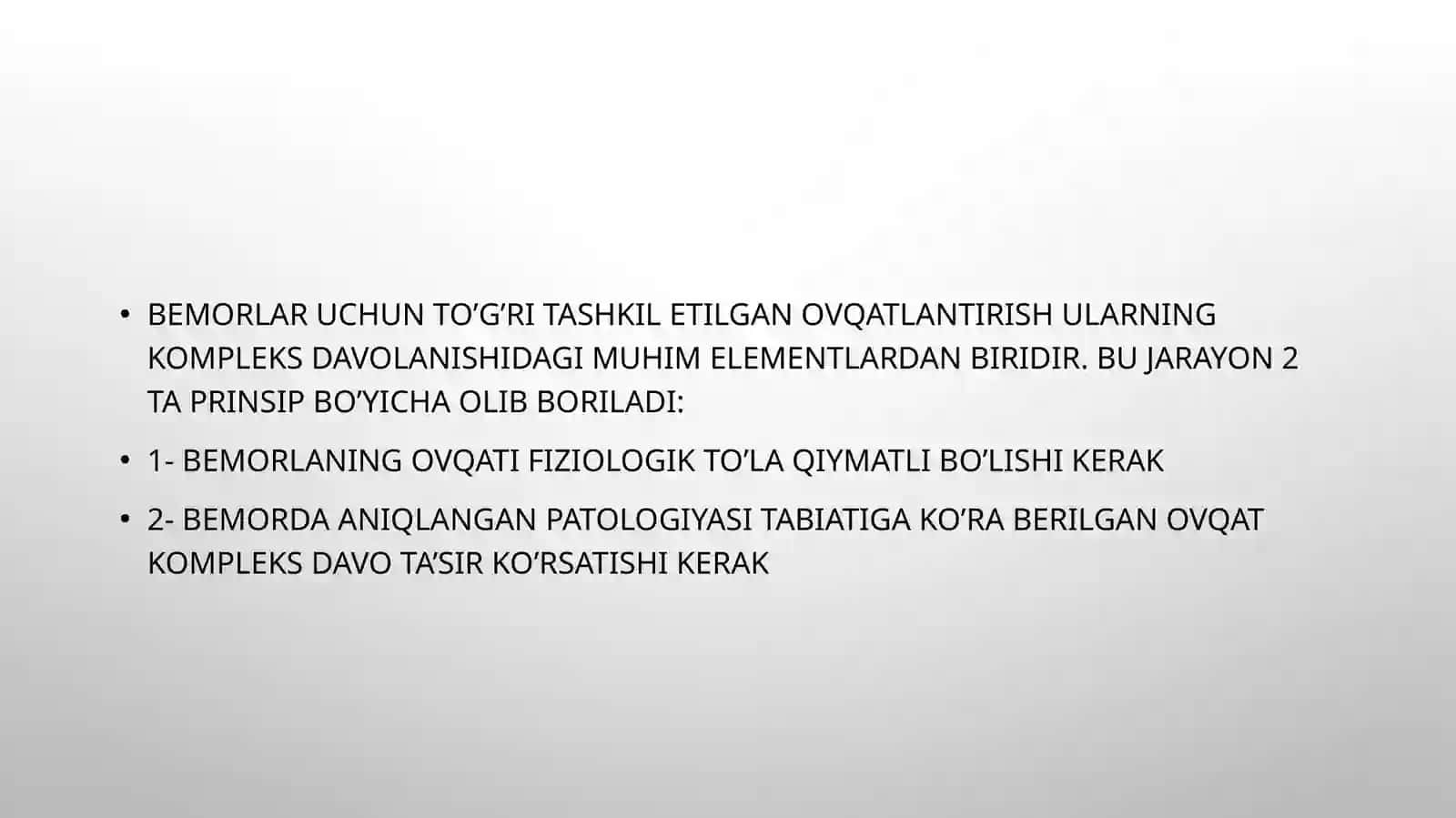 Bemorlarning ovqatlanishini tashkil qilinishi va uning gigiyenik me’yorlari 3