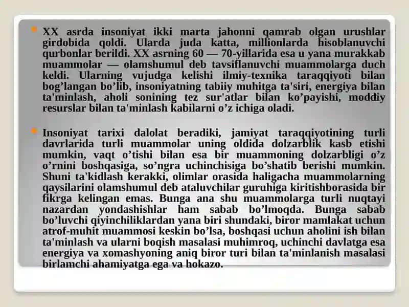 Global mintaqaviy va mahalliy ekologik muammolar 3