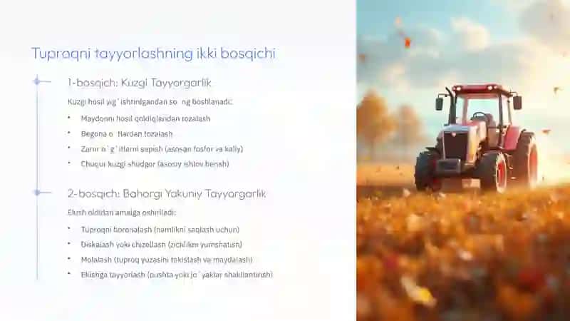 Yernikuzgi bugʻdoy va gʻoza ekishga tayyorlash 3