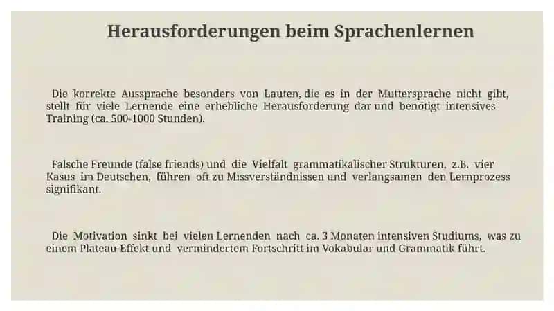 Das Lernen von Fremdsprachen 3