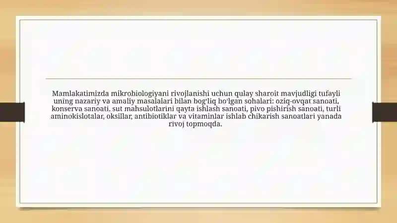 Mikrobiologiya, virusologiya, immunologiya, parazitologiya modulini rivojlanishiga hissa qo'shgan 3