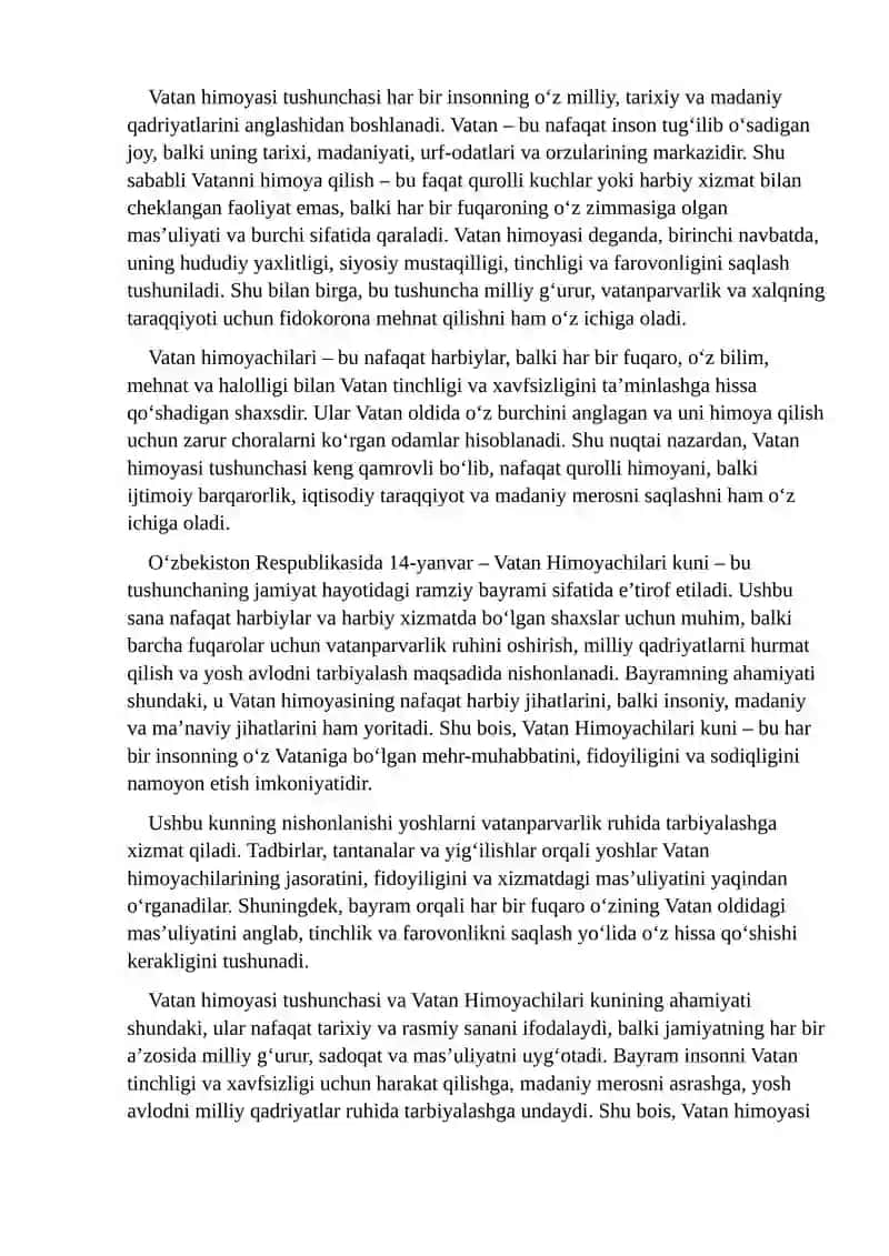 Vatan Himoyachilari kuni haqida malumot 3