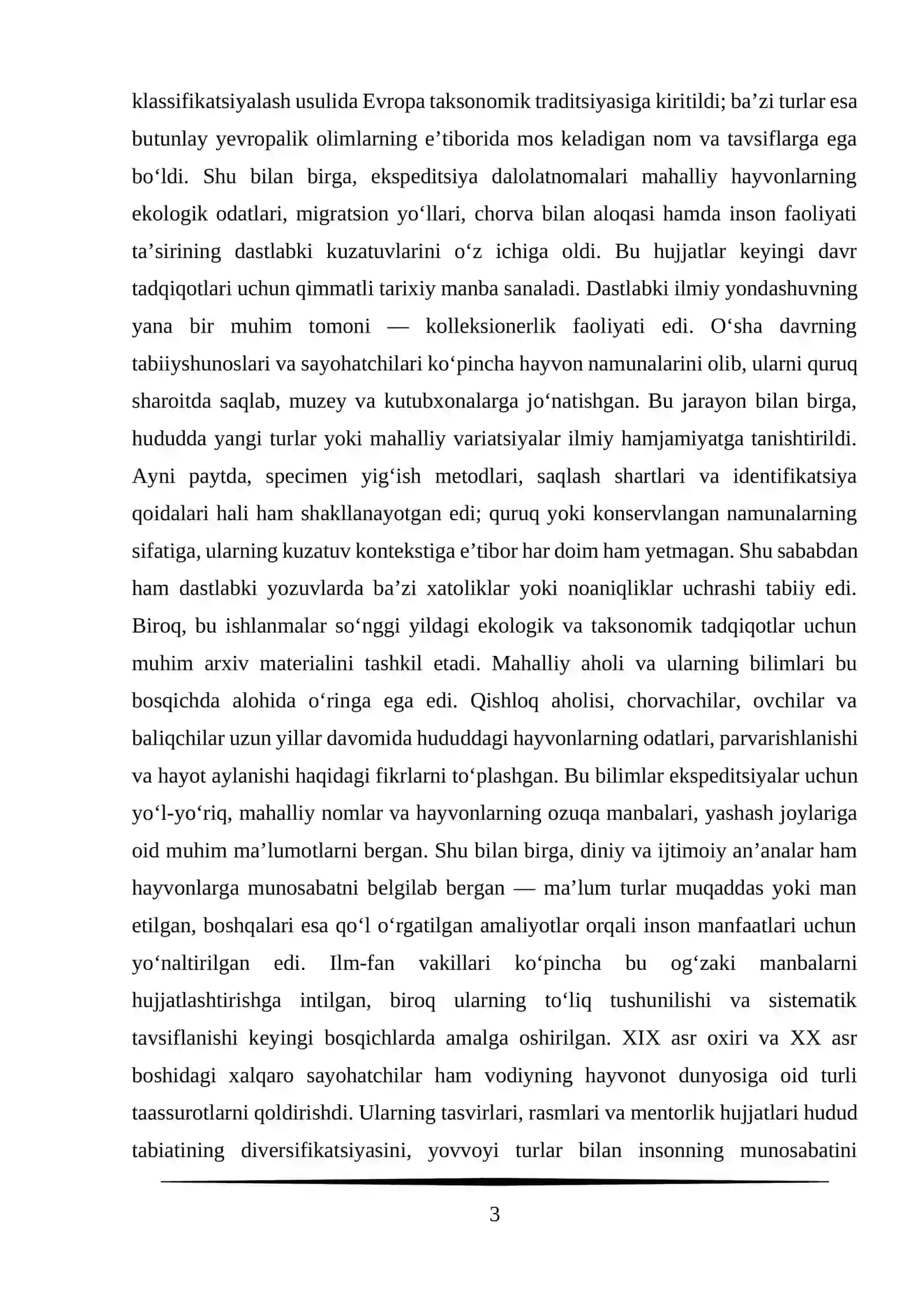 Farg'ona vodiysini hayvonot dunyosni o'rganish tarixi 3