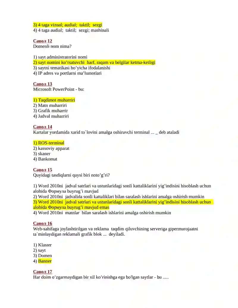 MS Access dasturida ob'ektlar 3