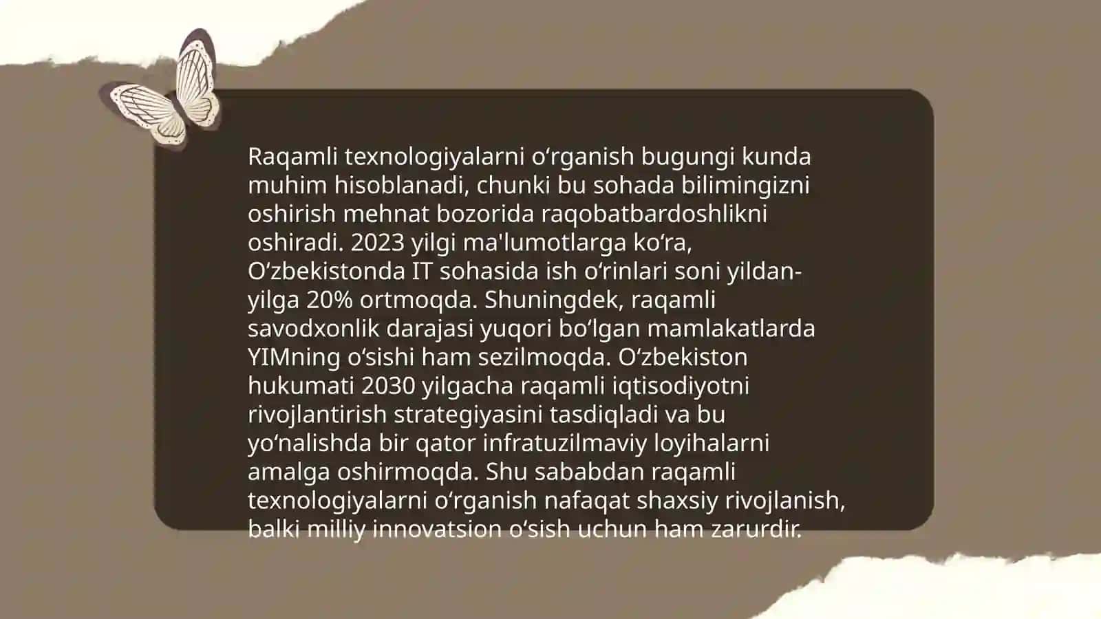 Texnalogiya oʻqitish darslari va ularga qoʻyiladigan talablar 3