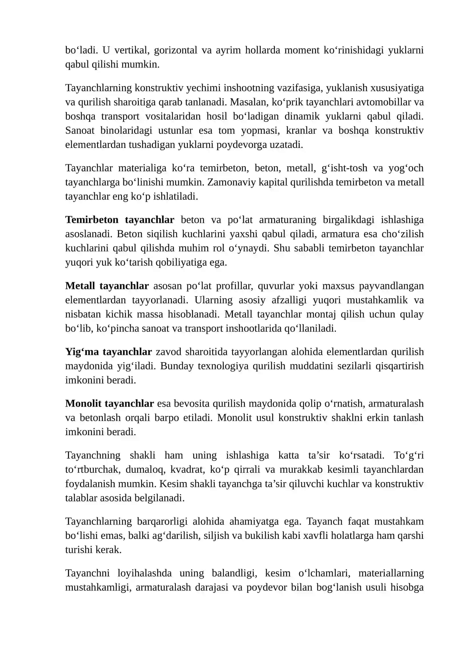 Tayanchlarni Qurish Texnologiyalari 3