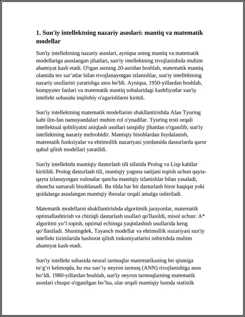 SUN'IY INTELEKTNING RIVOJLANISH TARIXI VA BOSQICHLARI 3