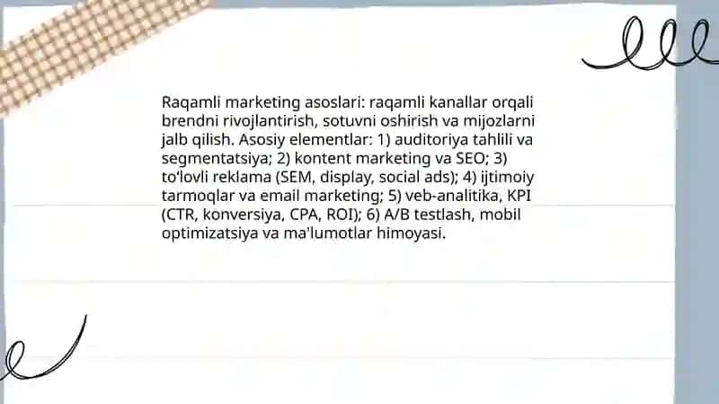 Raqamli marketing asoslari 3