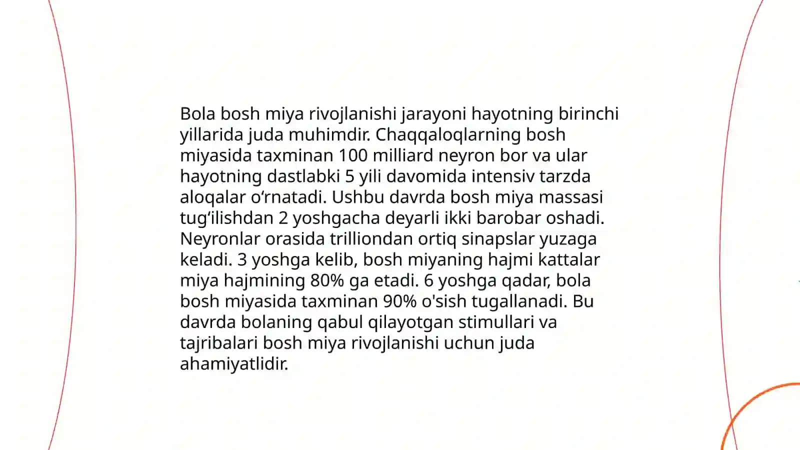 Bolaning aqliy rivojlanishini yoritadigan kôrsatgichlarni aniqlash 3