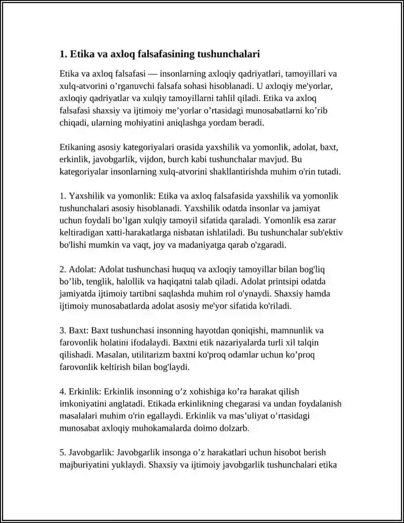 ETIKA AXLOQ FALSAFASI.ETIKANING KATEGORIYALARI 3