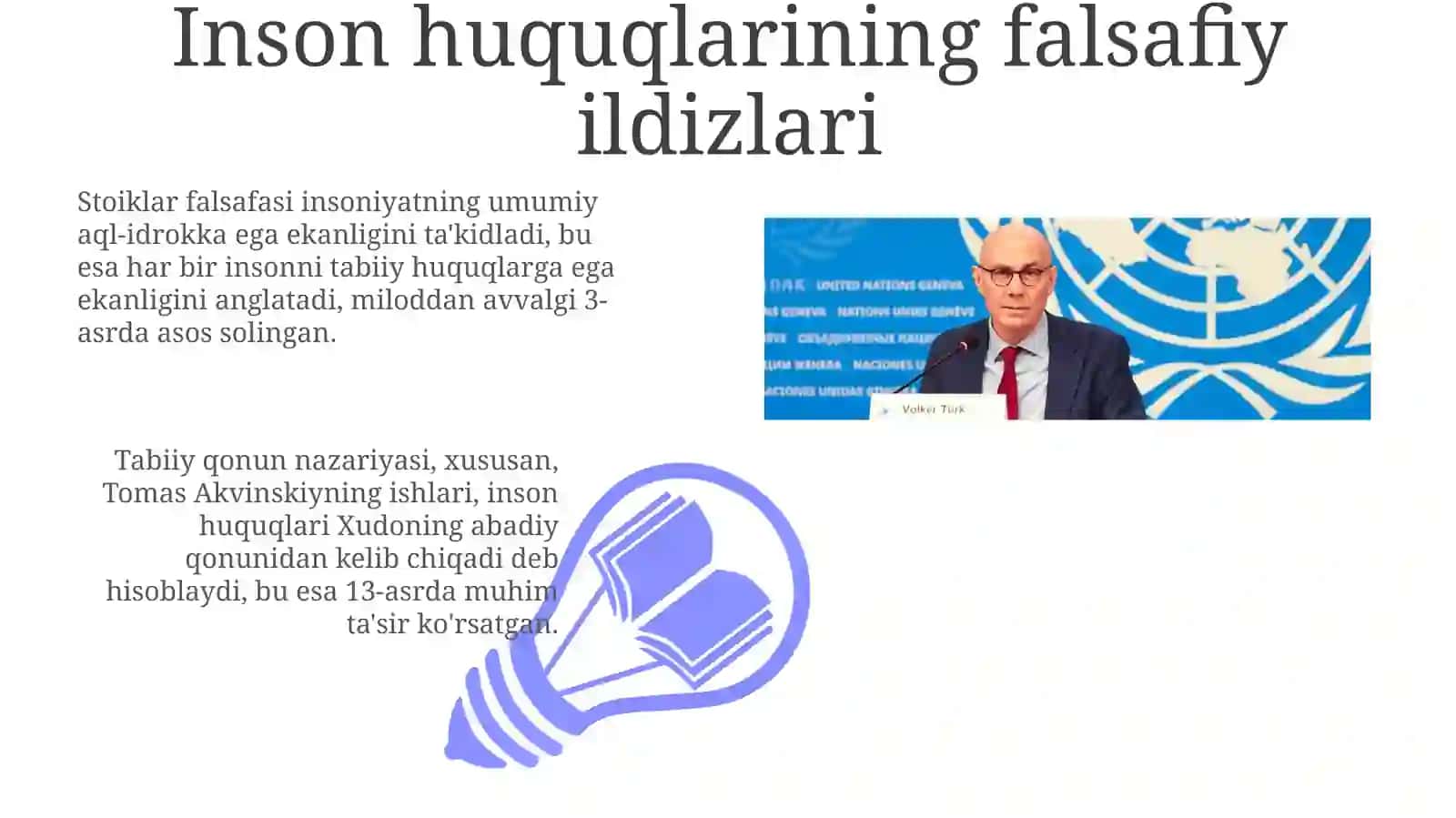 Inson huquqlari qadriyatining tarixiy rivojlanishi 3
