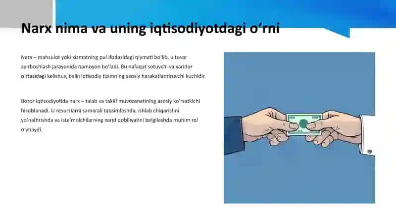 Narxning mohiyati va shakllanish xususiyatlari 3