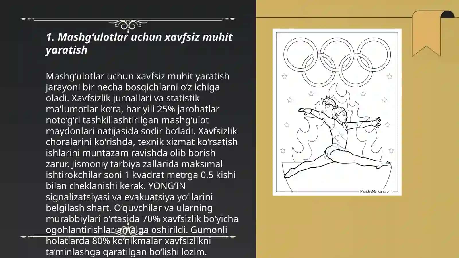 Gimnastika mashģulotlarida shikaslanishning oldini olish 3