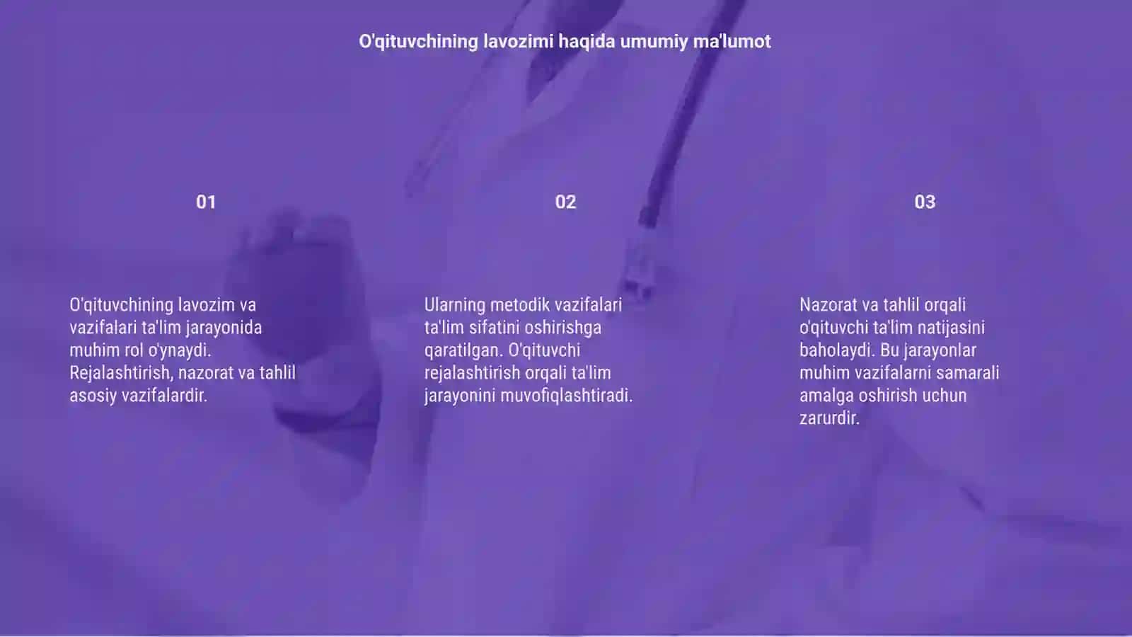 O'qituvchining lavozim va metodik vazifalari 3