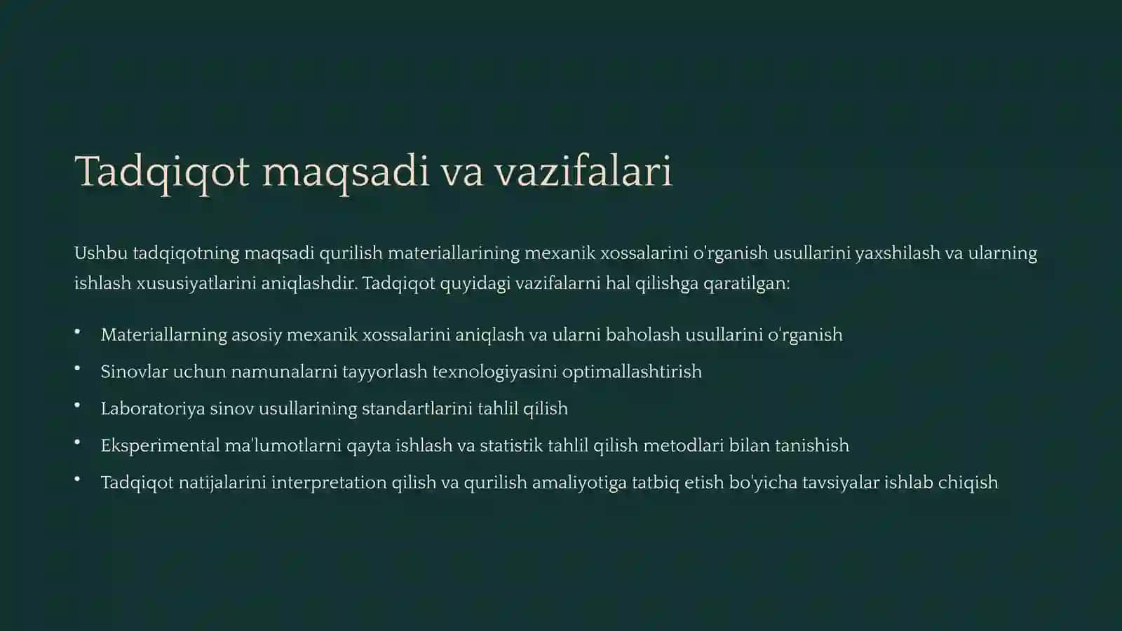 Qurilish materiallarini mexanik xossalarini o'rganish foydalaniladigan asbob va uskunalar 3
