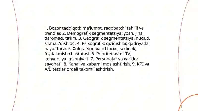 Tarmoqda ustunlikka erishish shartlari 3
