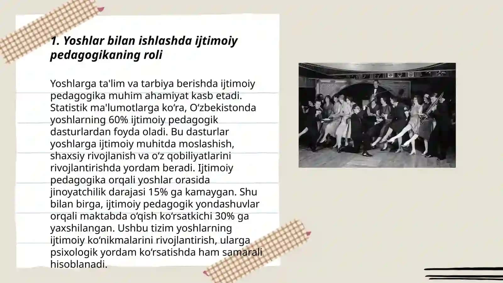 Yoshlar bilan ishlash tashkilotlarining ijtimoiy pedagogik faoliyati tamoyillari 3