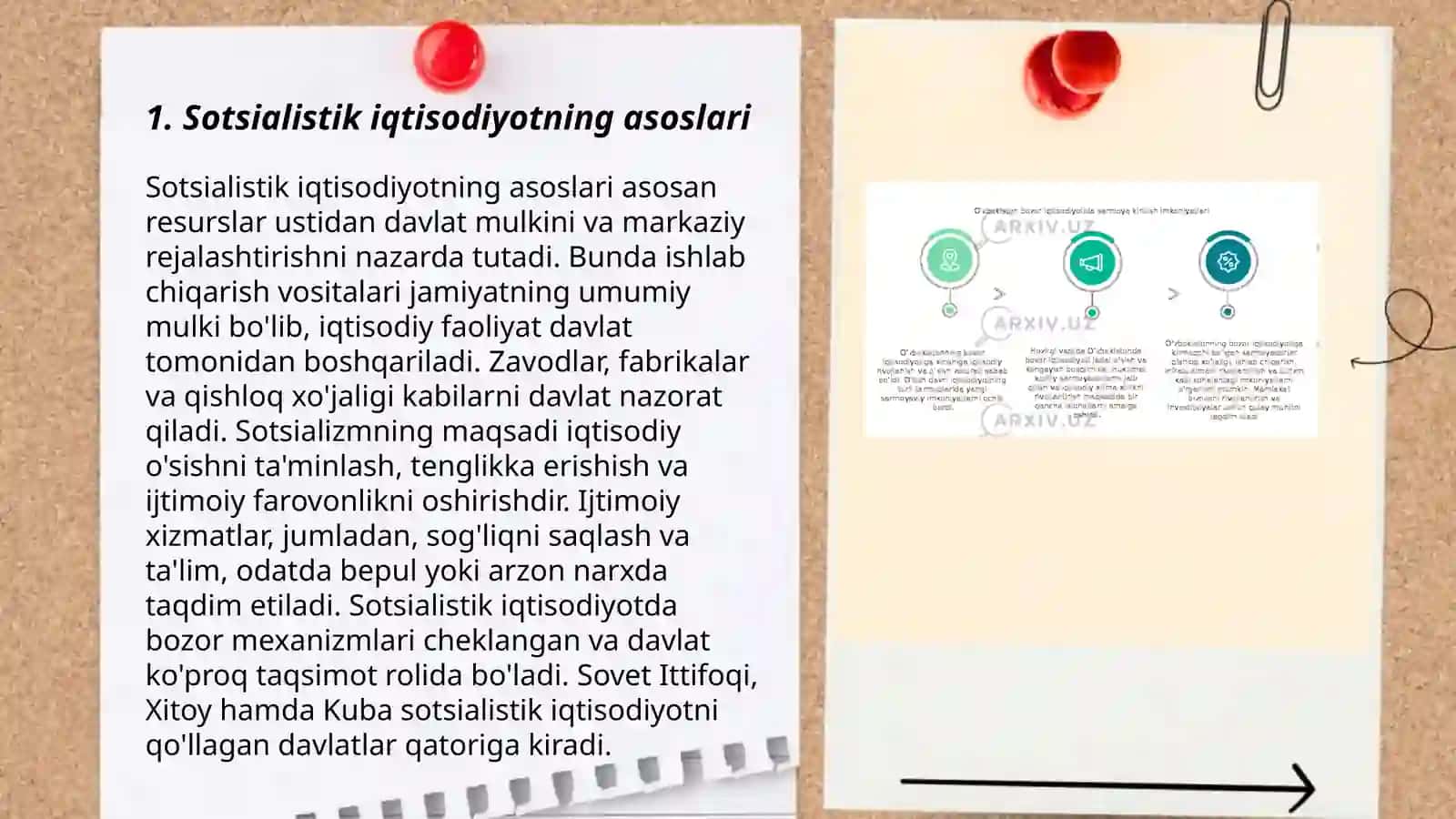 Bozor iqtisodiyotiga muxolif - sotsialistik yo’nalish 3