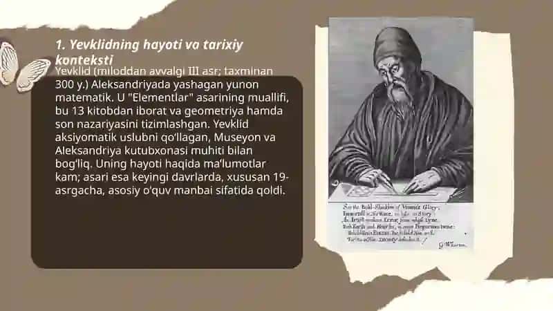 Yevklid va Eratosfen hayoti va ijodi haqida maʼlumot 3