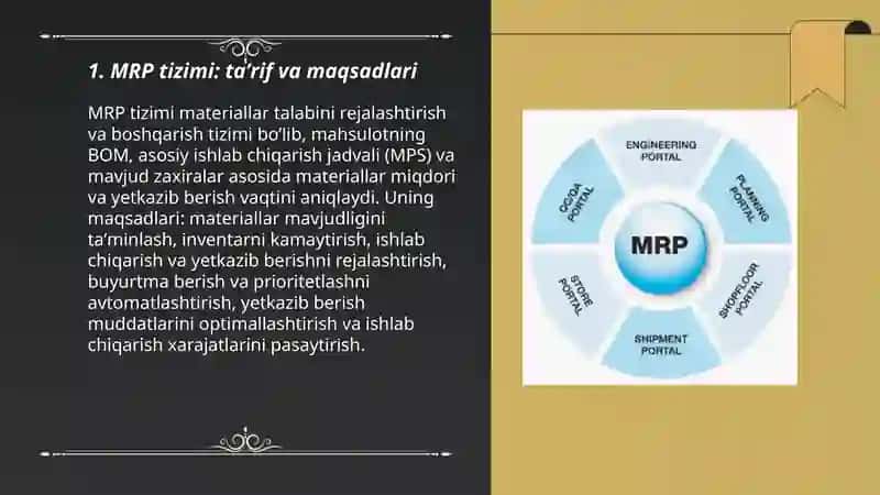 MRP tizimlari 3