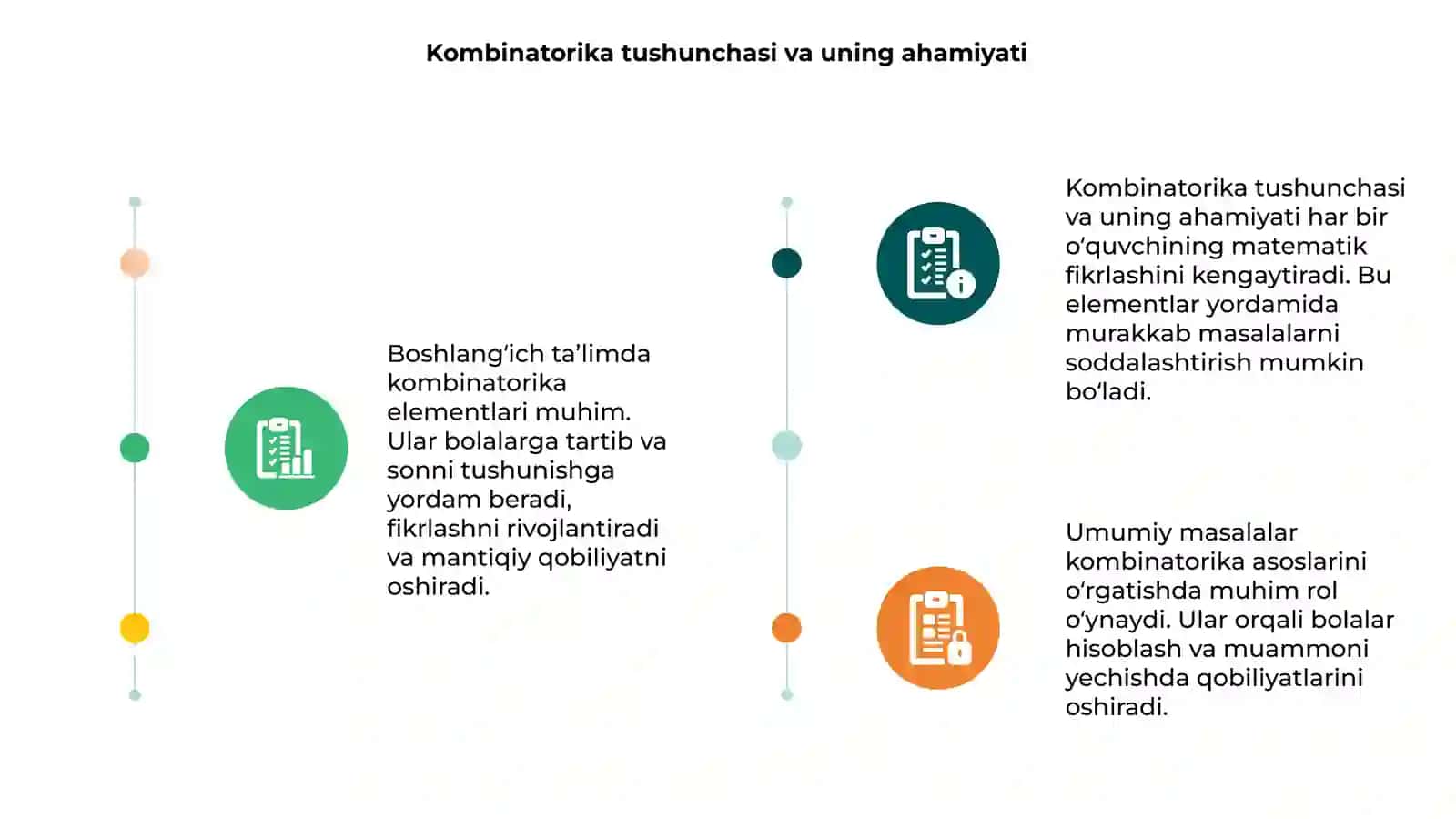 Kombinatorika elementlarining umumiy masalalari 3