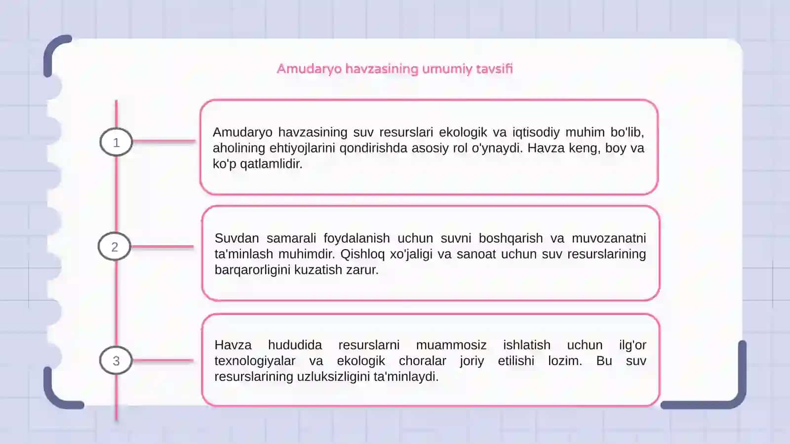 Amudaryo havzasining suv resurslari va ulardanmukammal foydalanish masalalari 3
