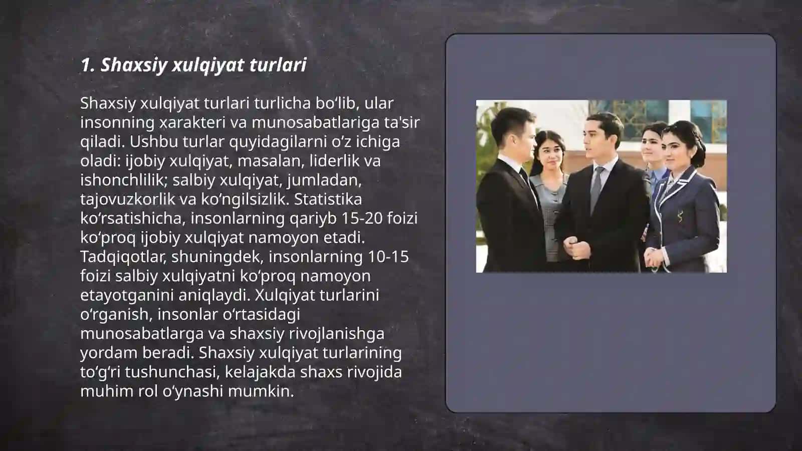 Shaxs ogʻishgan xulqini psixologik tasniflash va tajovuzkor axloq 3