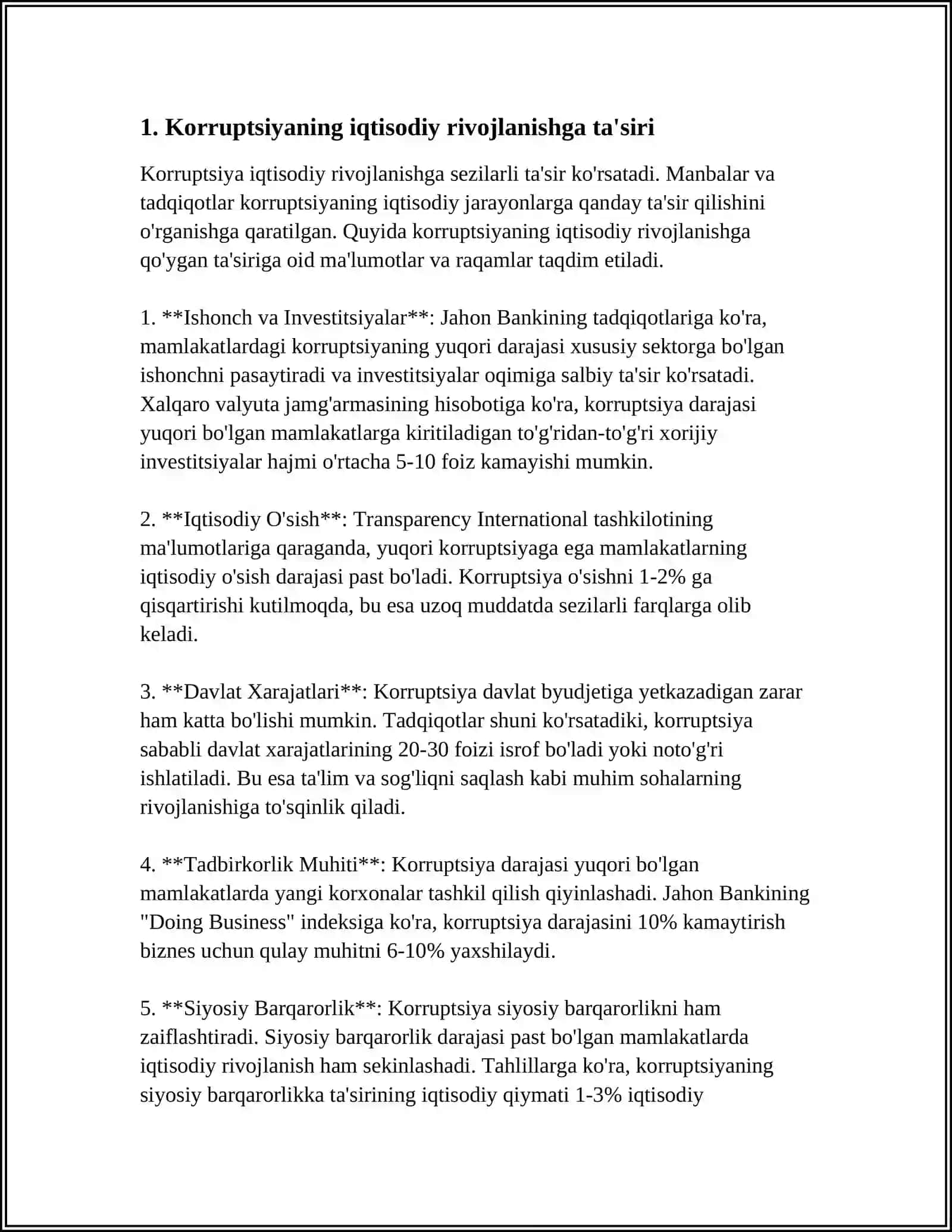 KORRUPSIYA-RIVOJLANISHIMIZ TO'SIG'I 3