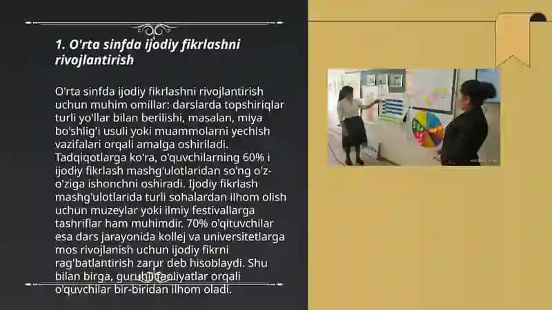 O'rta sinflarda tarbiya fanini o'qitishda kreativ yondashuv 3