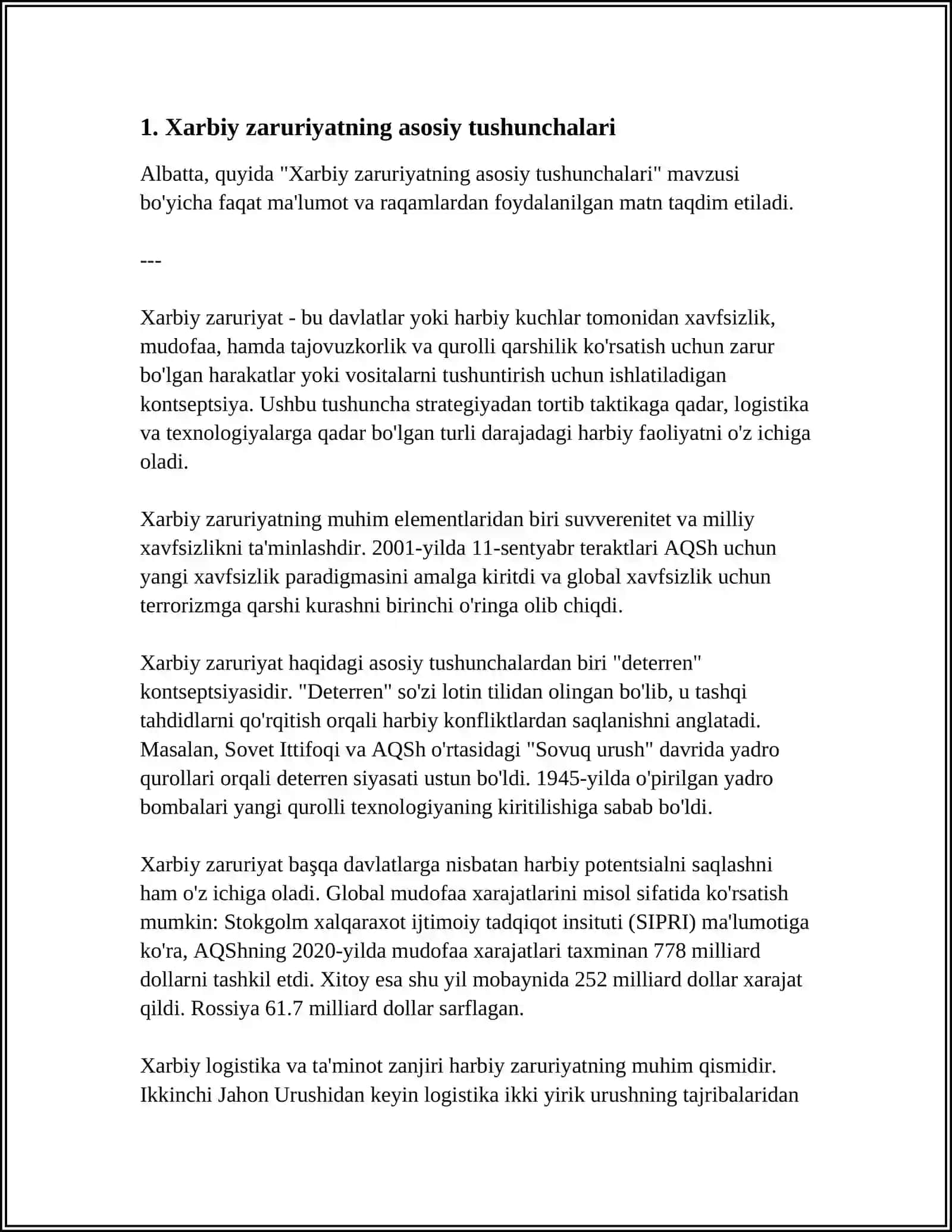 XARBIY ZARURIYAT XATI XARAKATI VA ULARNI JANGDA QULLASH 3